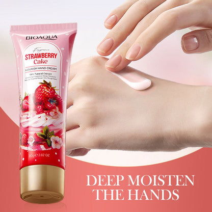 Bioaqua Fragrance Strawberry Cake Nourishing Hand Cream 80g