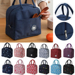 Portable Canvas Thermal Food Storage Insulated Lunch Bag Waterproof