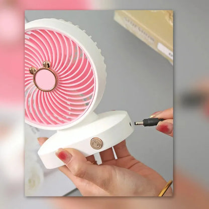 Desktop Fan Portable Fan USB Rechargeable 2 Speed Ultra Quiet Fan Office Cooling Ventilador Fans Small Table Fan