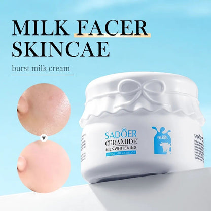 SADOER Milk Whitening Cream Ceramide Milk Glowing Moisturizing 120g