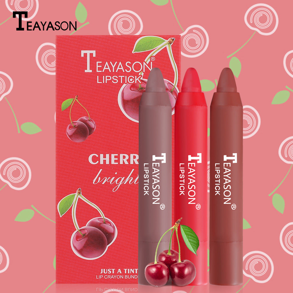 TEAYASON 3pcs Fruit Crayon Set