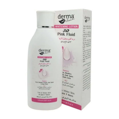 Derma Clean Whitening Lotion 3D Pink Fluid – 120ml