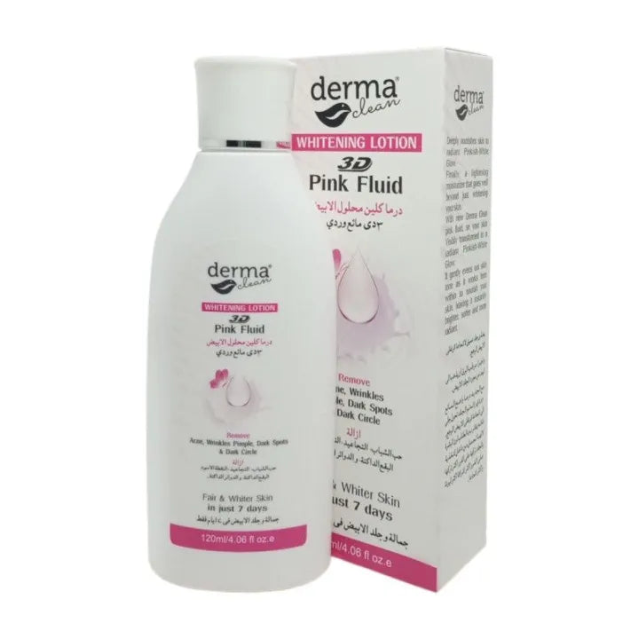 Derma Clean Whitening Lotion 3D Pink Fluid – 120ml