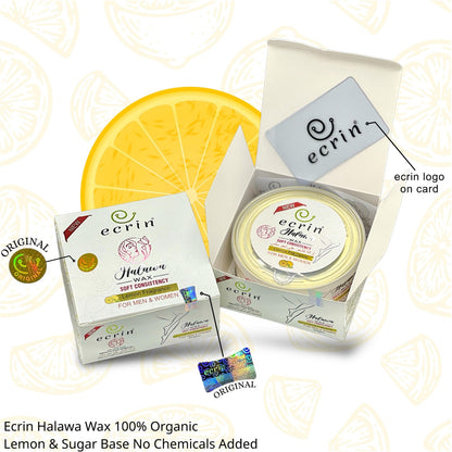 Ecrin 100% Organic Luminous Smooth Skin Lemon Fragrance Halawa Wax