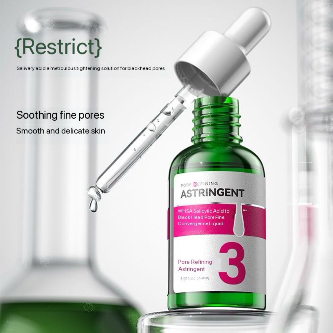 WHSA Salicylic Acid Blackhead Removal Pore Reduction Combination Skin Care Set