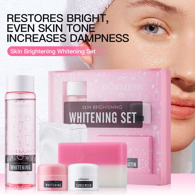 KORMESIC Organic VC Whitening Brightening Skin Care Set Facial Vitamin C Rejuvenating Skin Care Set
