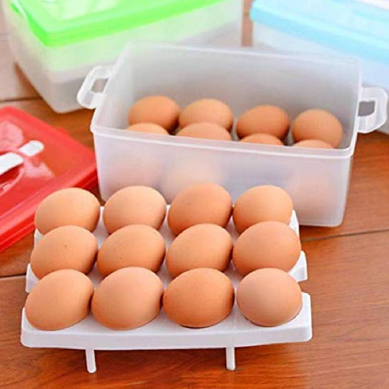 2 Layers Egg Storage Box 24 Egg Capacity