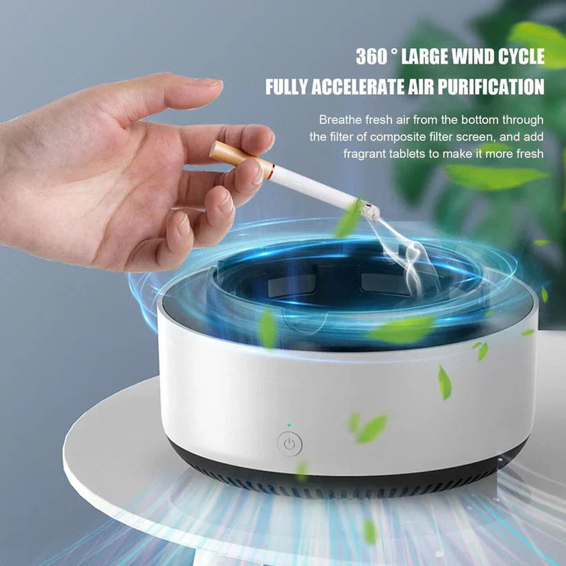 Multipurpose Smart Smoke Suction Ashtray With Air Purifier