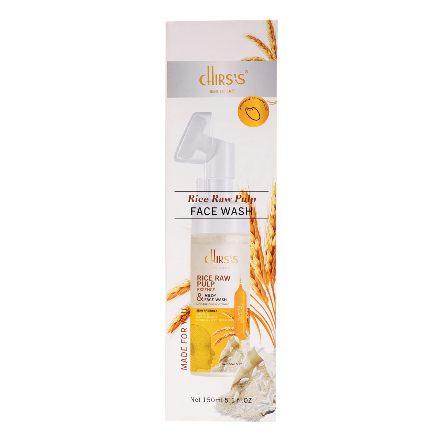 CHIRS'S Rice Raw Pulp Essence And Mildy Face Wash 150ml