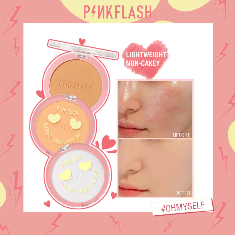Pink Flash F08 Lasting Matte Pressed Face Powder