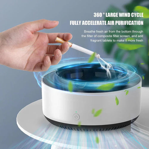 Multipurpose Smart Smoke Suction Ashtray With Air Purifier