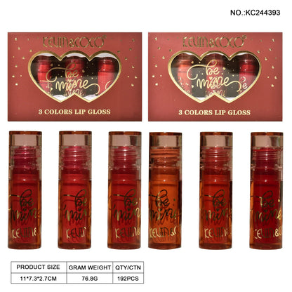 Kevin & Coco Be Mine 3-Color Lip Gloss Set