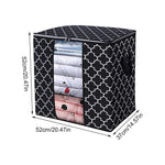 Foldable Clothes Storage Bag Organizer With Zipper Lid Handle And Transparent Window Good Design Fabric