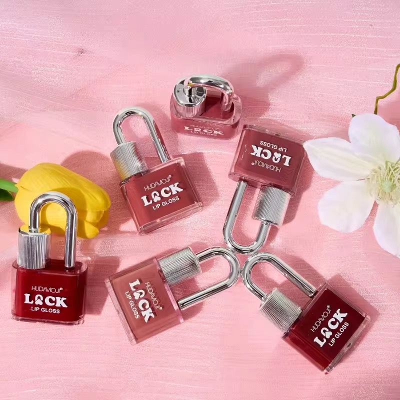 Hudamoji 6pcs Lock Lip Gloss