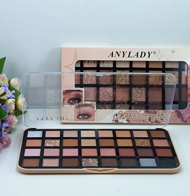 Anylady Makeup Is Kind Of Love 32 Color Eyeshadow Palette 8267