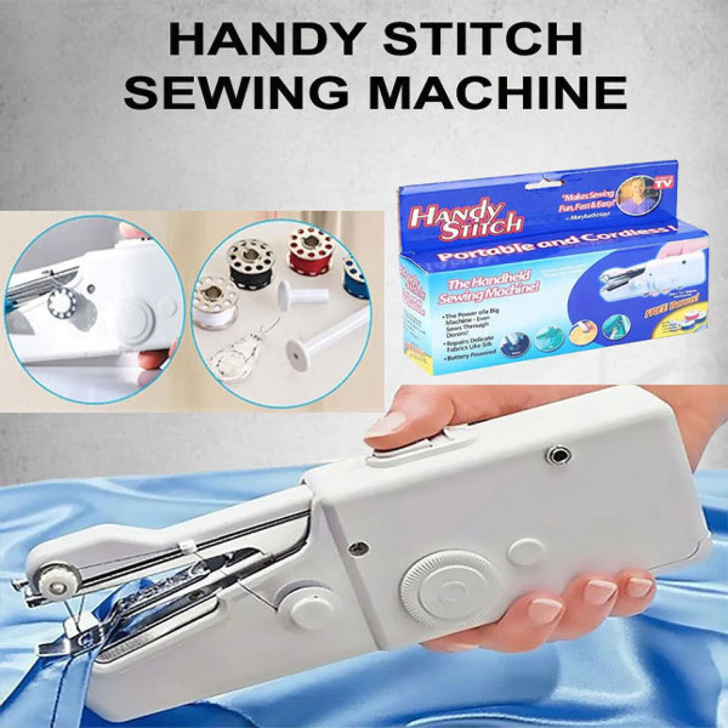 Quick Handy Stitch Mini Cordless Handheld Electric Sewing Machine