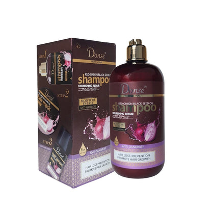 Wellice Donse Red Onion Black Seed Oil Anti Hair Loss Anti Dandruff Shampoo