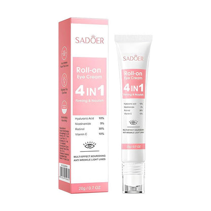 Sadoer 4in1 Rollerball Eye Cream-Multi Function Moisturize Eye Cream