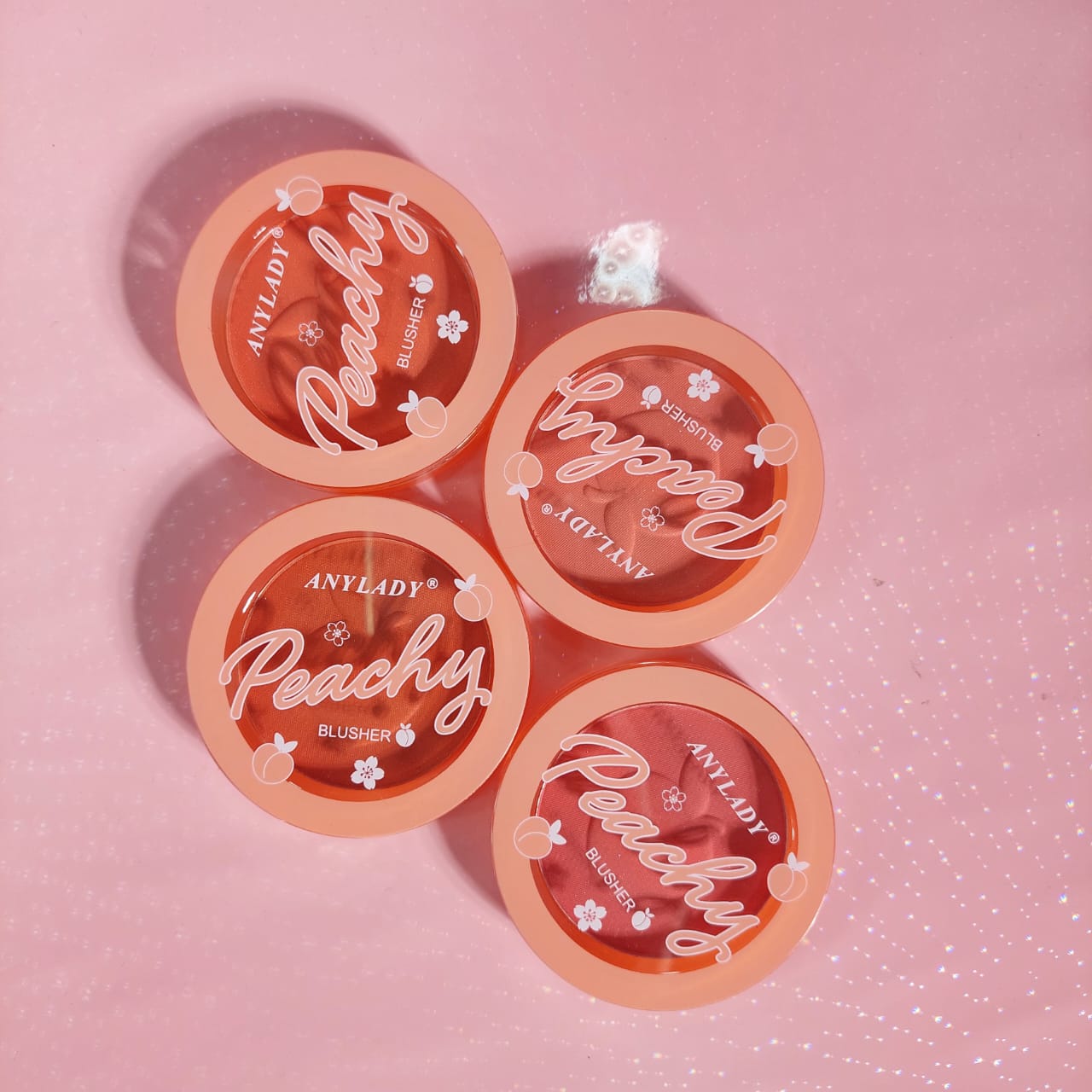 Any Lady Peachy Blusher 4 Colors 4Pcs Set