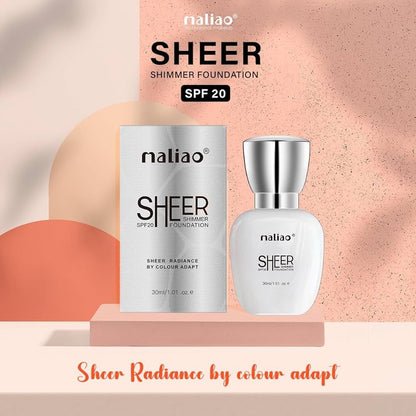 Maliao Sheer Shimmer Foundation SPF 20 - Radiant Finish for Face Makeup
