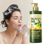 Sadoer Olives Oil 98% Olive + Amino Acid Squalane Nourishing Dandruff Removal Anti-Itch Shampoo 500ml