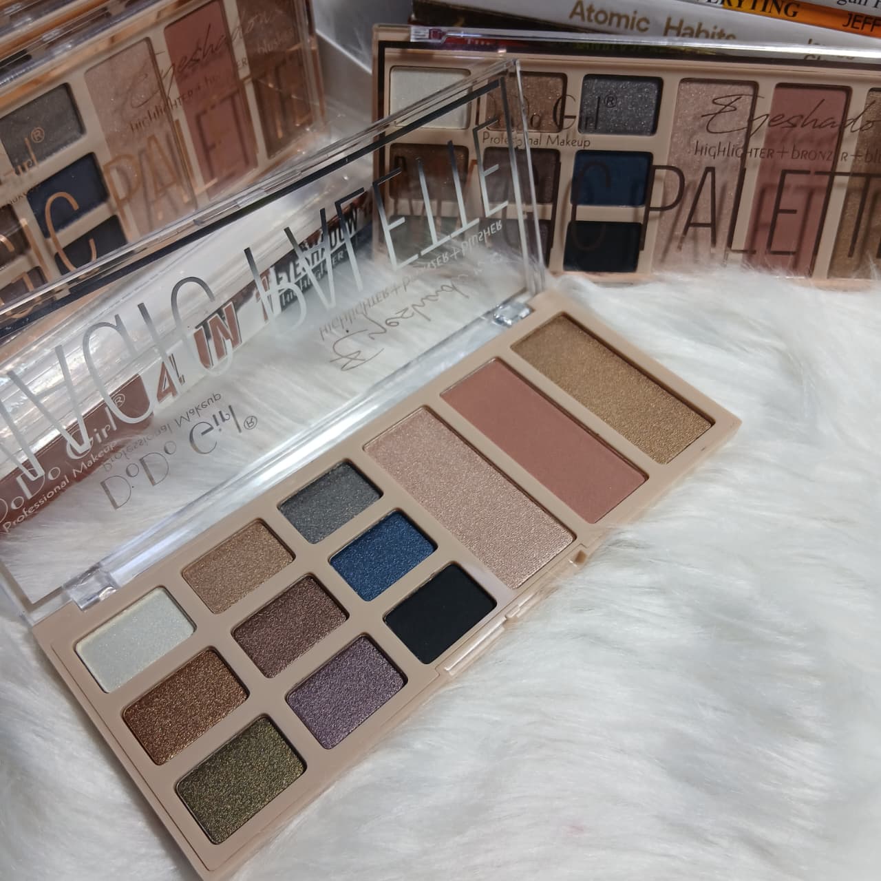 Dodo Girl Ultimate Glam Magic Eyeshadow, Highlighter & Bronzer Palette