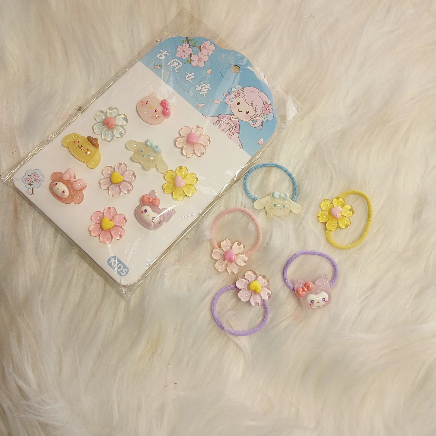 Cute Bunny & Blossom Hair band Set