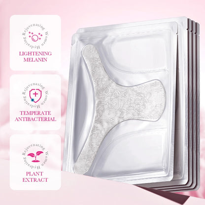 SADOER Women Vaginal Patches Hydrating Rejuvenating Secretive T-Mask Pink Tender Elasticity Repair Moisturizing Mask 5pcs in Box