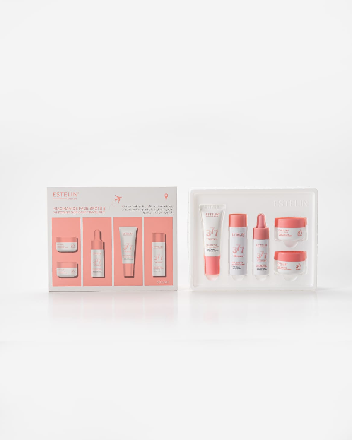 ESTELIN  WHITENING FADE SPOTS & WHITENING SKIN CARE TRAVEL SET