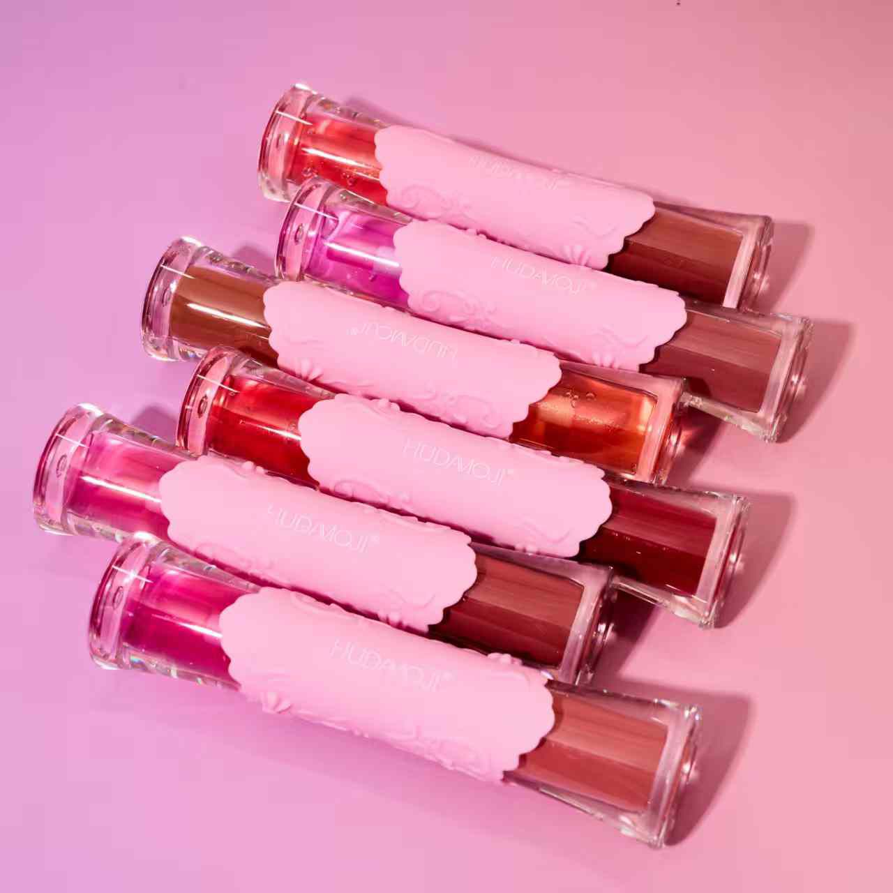 Hudamoji 2in1 6 Nude Gloss + 6 Pink Magic Gloss