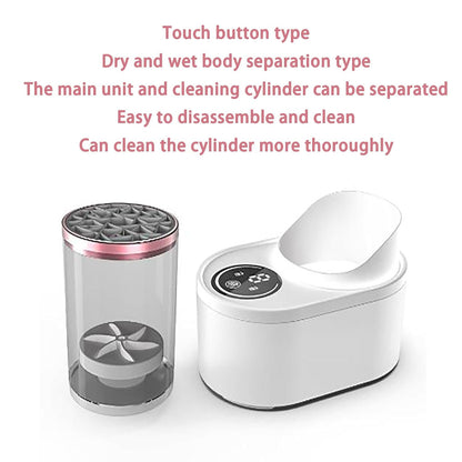 Automatic Portable 3in1 Electric Makeup Brush Cleaner Machine With Makeup Brush Cleaner Tool