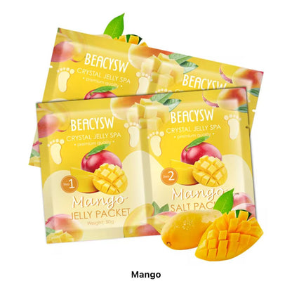 Powder Jelly Spa&nbsp;Pedicure Avry Pack of 2 Jelly Pedi Sea Salt Scrub Pedicure Foot Scrub