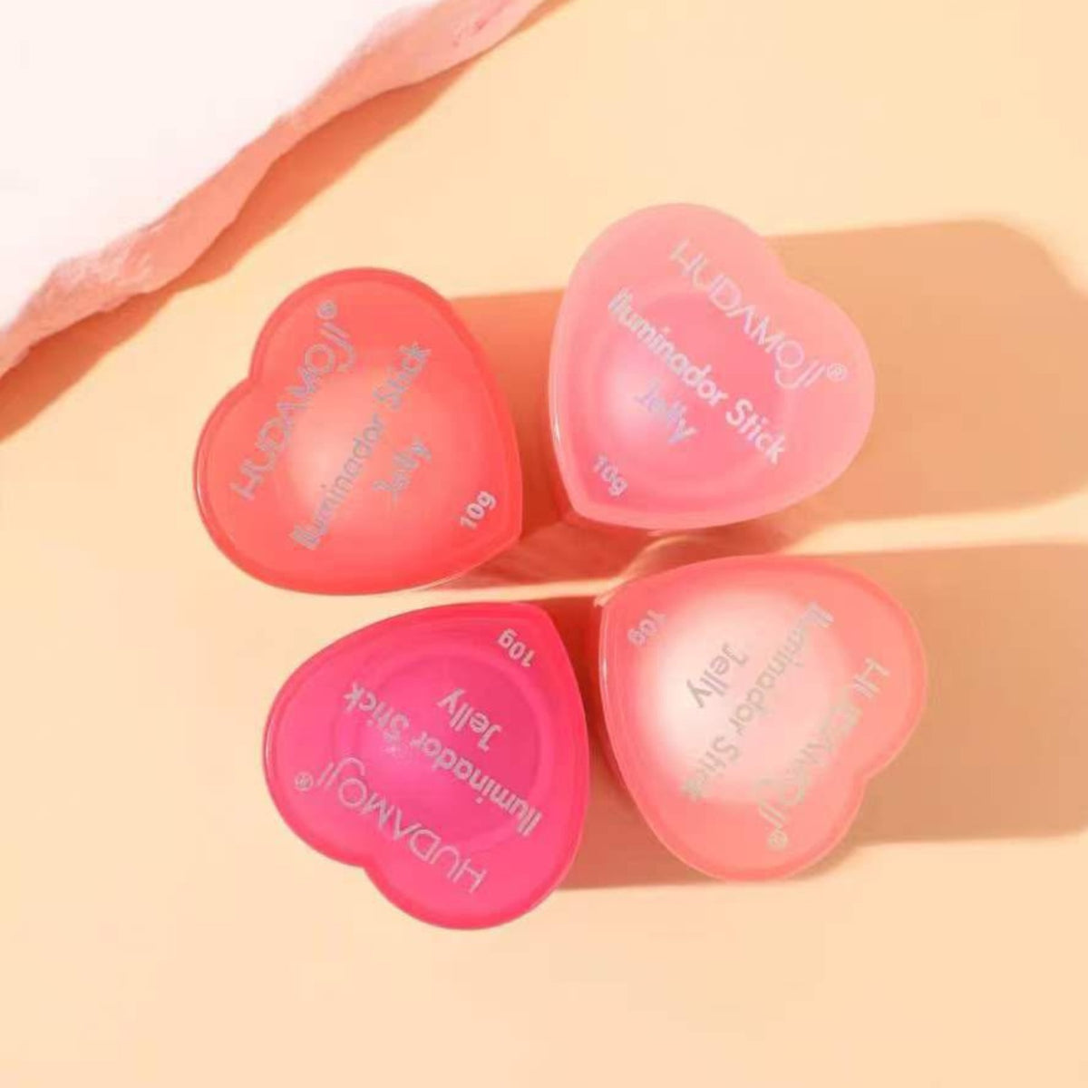 Hudamoji Jelly Highlighter Sticks – Pack of 4