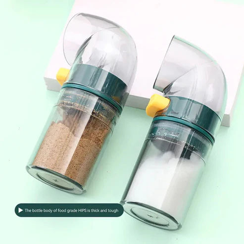 0.5 Gram Measurement Click Spice Bottle Spice Bottle Salt Shaker Dispenser 3pcs Set With Stand