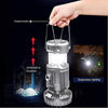 6in1 USB Rechargeable Portable Solar Energy Saving Power Bank Camping Lantern Cooler Fan Flashlight