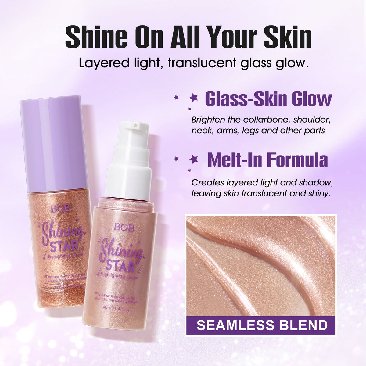 BOB Shining Star Liquid Body Highlighter 40ml
