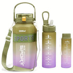 Sports Colorful Premium Quality Water Bottle 3pcs Set