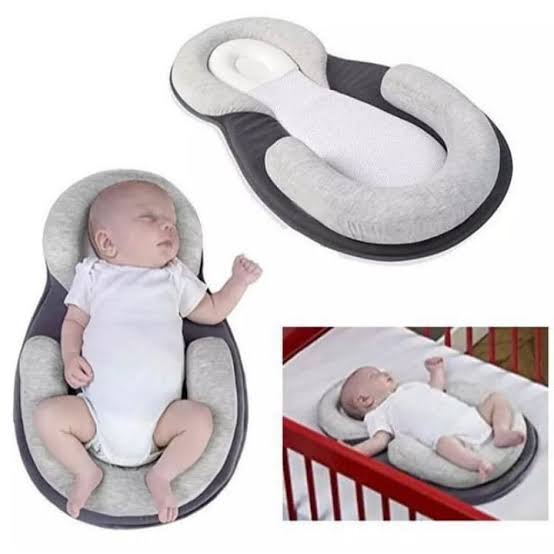 Portable Baby Bed Ergonomic Head Support Pillow