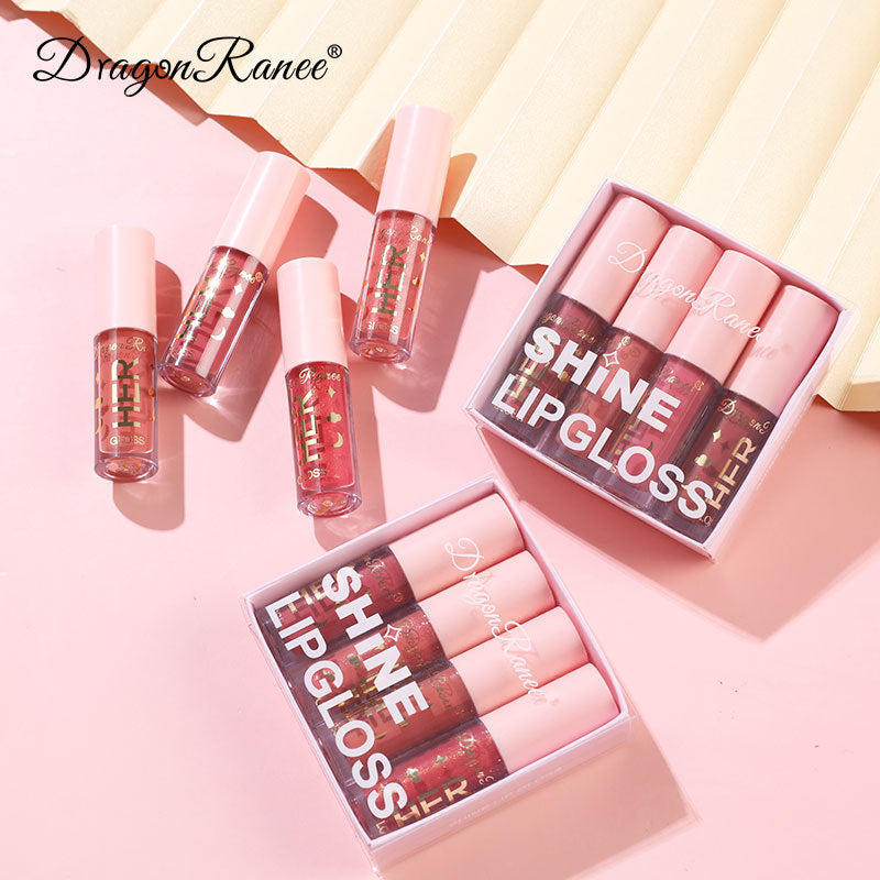 Dragon Ranee 4 Pcs Shine Lipgloss Set