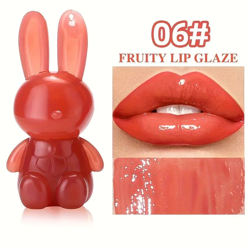 Miss Lara 6 Colors Rabbit Glossy Lip Gloss & Moisturizer