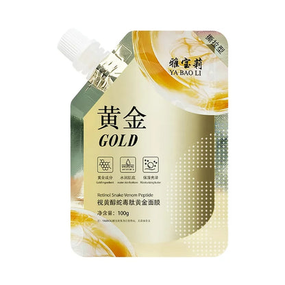 Retinol Gold Facial Mask Tear Off Mud Film Moisturizing Skin Care 100g