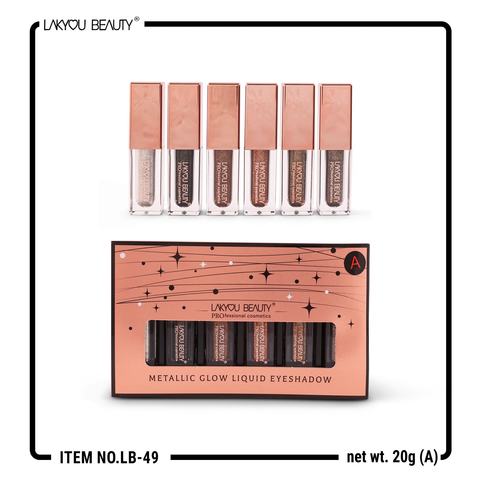 Lakyou Beauty Highlighter Pack Of 6Pcs