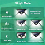 100 LED Solar Motion Charging Induction Light Source Motion Sensor Wall Lamp Solar Wall Light
