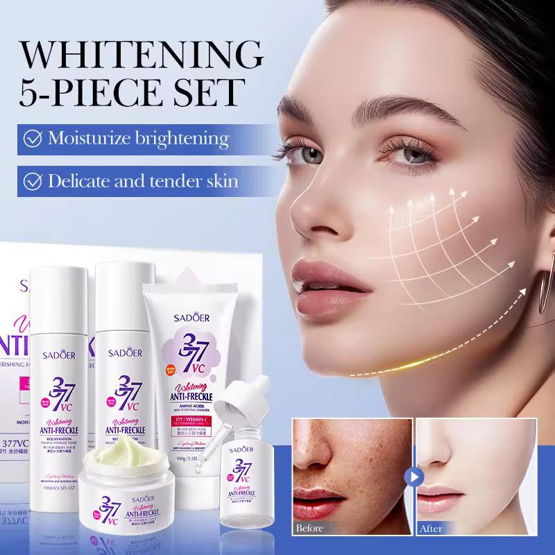Sadoer Wrinkle Fading Anti-aging Deep Nourishing Skin Moisturizing Brightening Repairing Whitening and Skincare Set