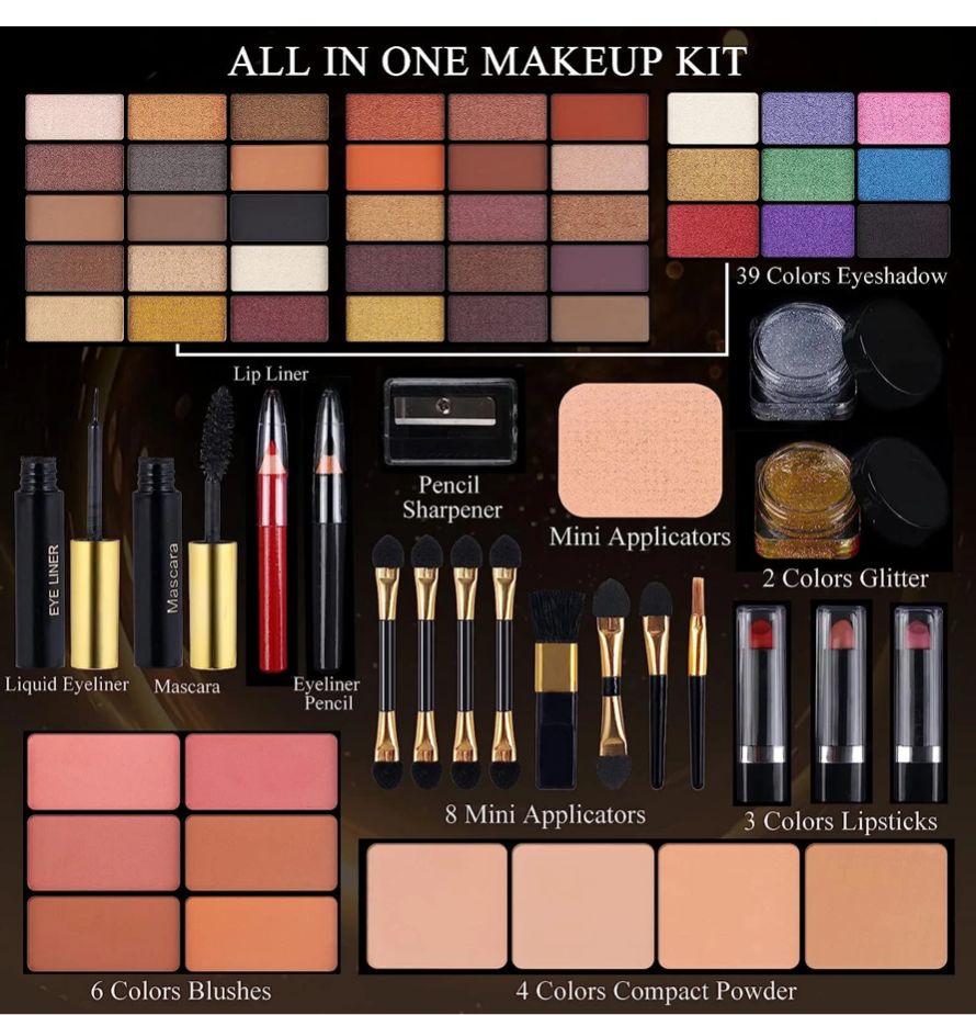 Miss Rose 58 Color Professional Makeup Kit