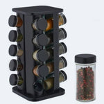 360 Rotating Spice Carousel Jar Set