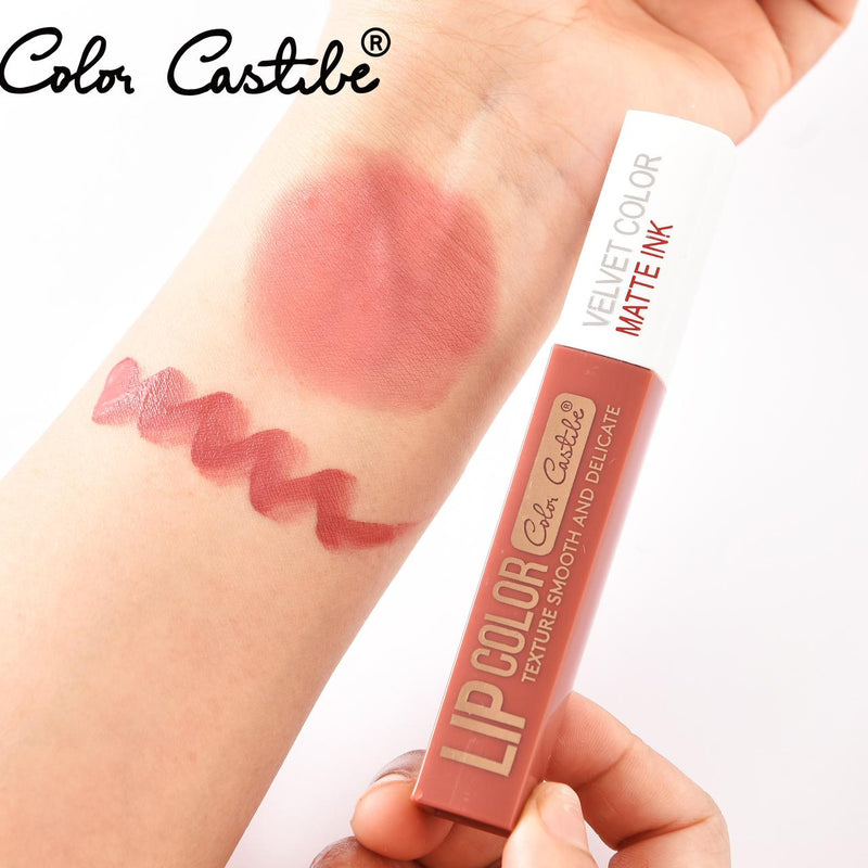 Color Castle Matte Velvet Fashion Color Long Lasting Lip Gloss 6Pcs Set