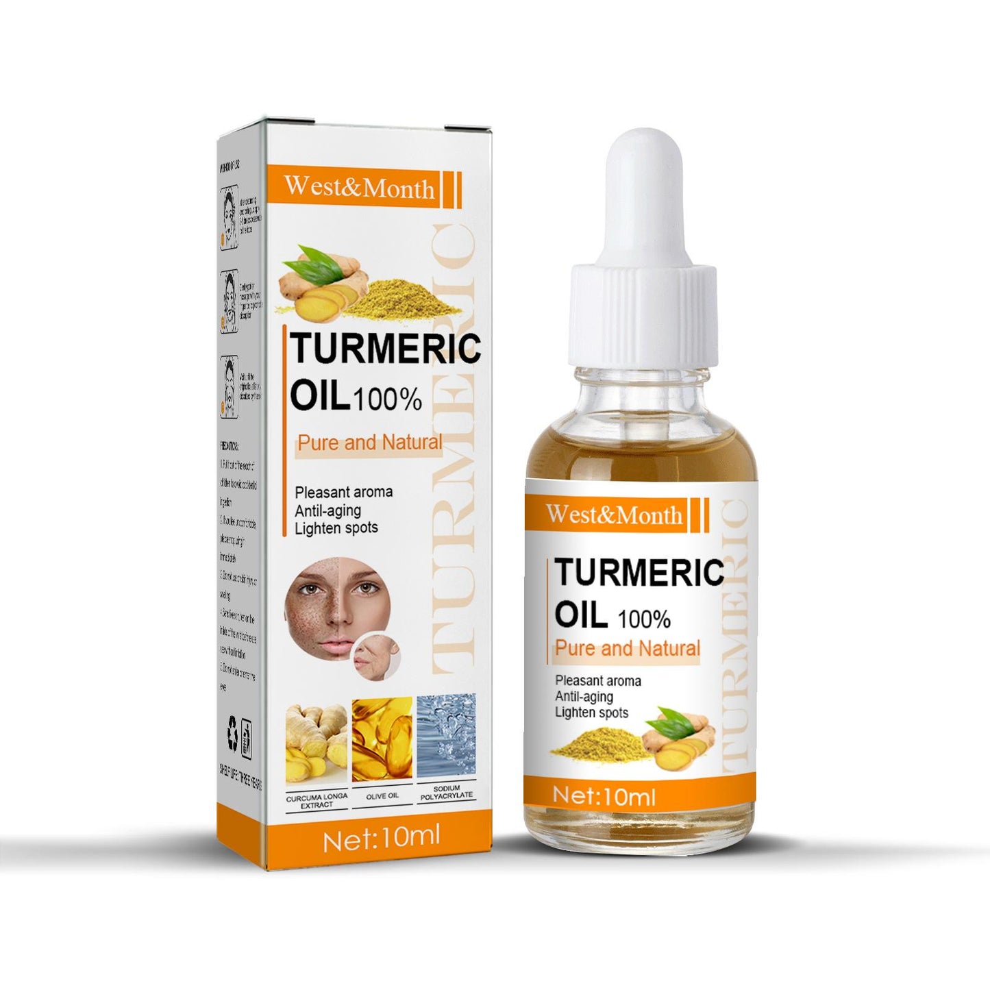 Turmeric Essential Oil Dark Spot Corrector Face Whitening Serum