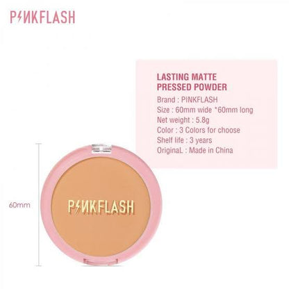 Pink Flash F08 Lasting Matte Pressed Face Powder