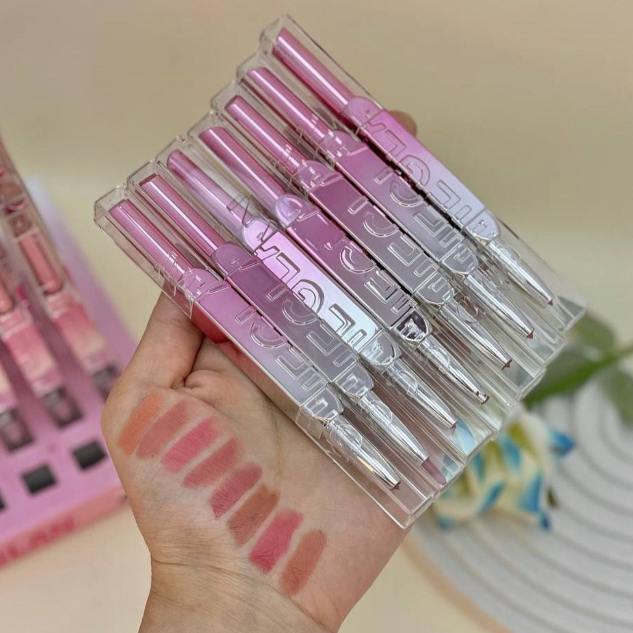Siheglan Luxury 2in1 Lipstick And Lip Liner 8pcs Set